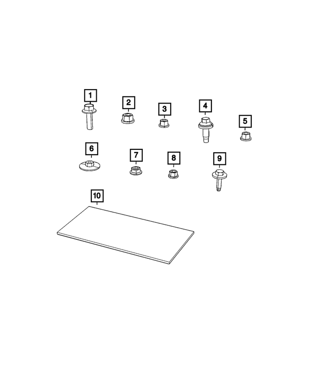 6508272AA - Electrical: Nut for Mopar Image