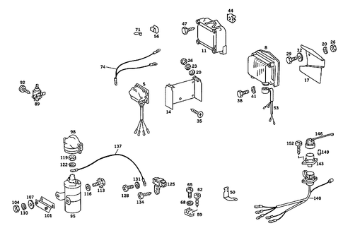Ignition System and Diagnosis Box for 1984 Mercedes-Benz 380SL #0