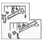 51620FN46A9P - Body: Rail Assembly for Subaru Image