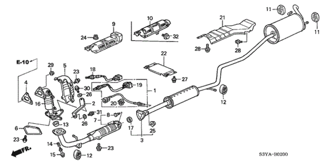 Exhaust Pipe for 2005 Honda Insight #0