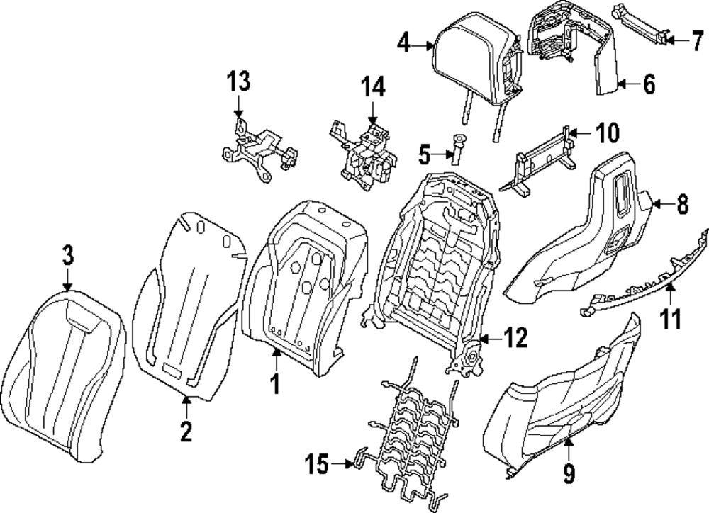 Headrest - BMW (52-10-5-A34-9C3)