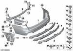 51128051224 - : Cover, Bumper, Rear for BMW Image