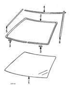 MB404352 - Body: Windshield for Mitsubishi: Starion Image