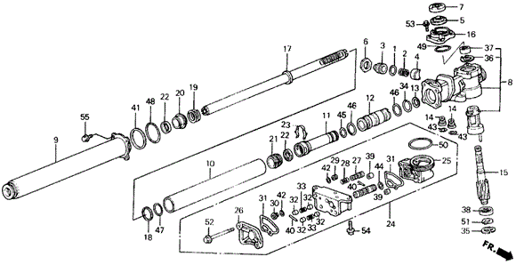 P.S. Gear Box Components (S.SI Exc. 4WS) for 1988 Honda Prelude #0