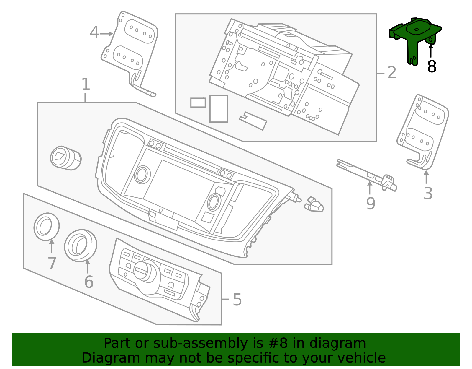 39835-T2A-A01 - 2013-2017 Honda Accord - Antenna Assembly GPS | Honda ...