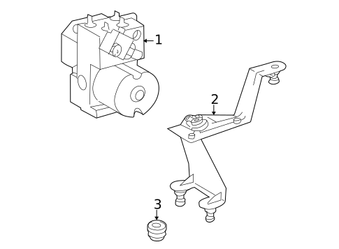 ABS Components for 2003 Mercedes-Benz S 55 AMG&reg; #0