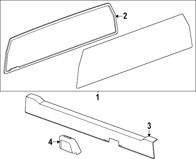 85684697 - : F Window for Chevrolet: Silverado EV | GMC: Sierra EV Image