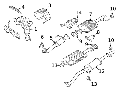 Exhaust Manifold for 2005 Mazda Tribute #0