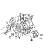 5014573AA - Cooling: A/c Compressor Pulley Hub Kit for Mopar Image