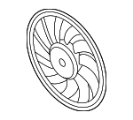 8E0959455L - Cooling System: Fan Blade for Audi: A4, A4 Quattro, A6, A6 Quattro Image