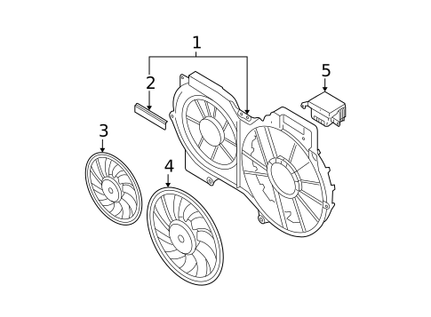 Cooling Fan for 2007 Audi A4 Quattro #0