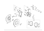 4201805 - Brake System: Disk Brake Pad for Mercedes-Benz: CLS400, E400, E550 Image