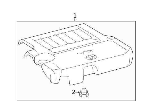 Engine Appearance Cover for 2018 Lexus ES350 #0