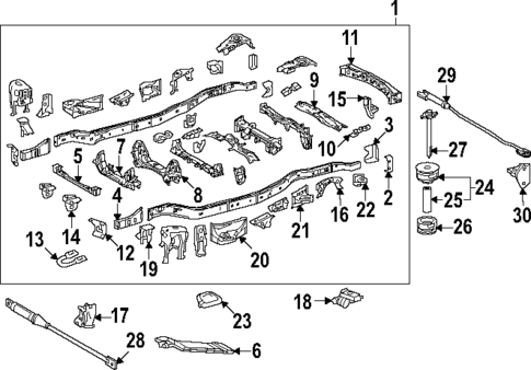 Frame & Components for 2025 Lexus LX700h #0