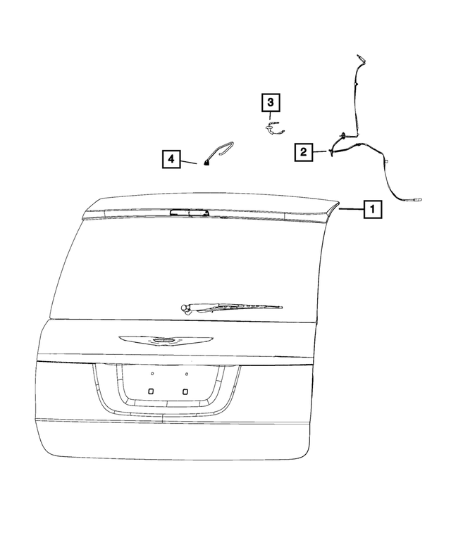 5182212AA - Electrical: Liftgate Washer Hose for Mopar Image