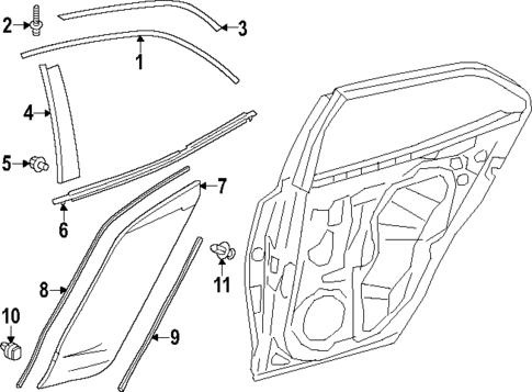 Exterior Trim - Rear Door for 2024 Toyota GR Corolla #0