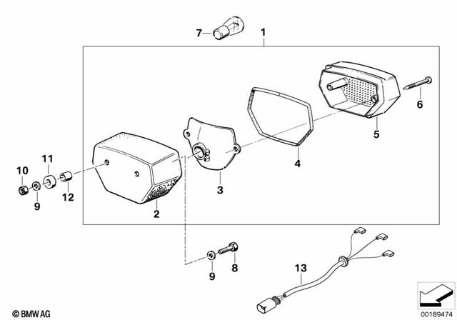 11147707184 - Lights: Hex Bolt - M6X30 for BMW-Motorrad Image image