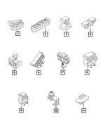 68073208AA - Brakes: Brake Line Clip for Fiat: 500, 500X | Jeep: Renegade Image