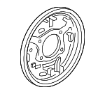 43120SNAA01 - Brakes: Backing Plate for Honda: Civic Image
