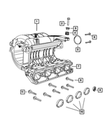 6509641AA - 1.4L Gas; Engine: Hex Flange Head Bolt, Mounting for Mopar Image