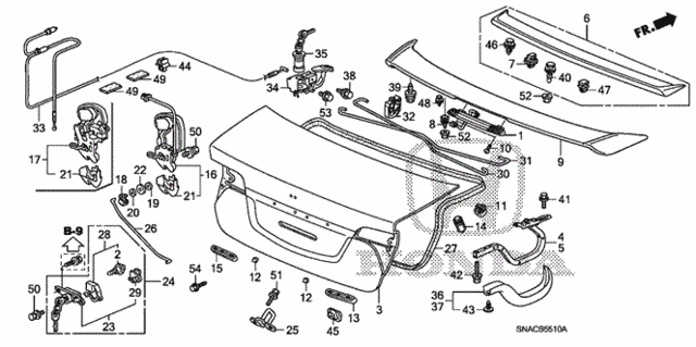 Trunk Lid for 2010 Honda Civic #0