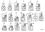 61368373700 - Vehicle Electrical System: Relay, Make Contact, White Green for BMW Image