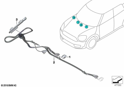 Windshield Wiper Syst / Head Lamp Cleaning for 2017 Mini Cooper SE ALL4 #4