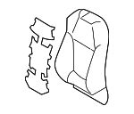 7107448F80C1 - : Seat Back Cover for Toyota Image