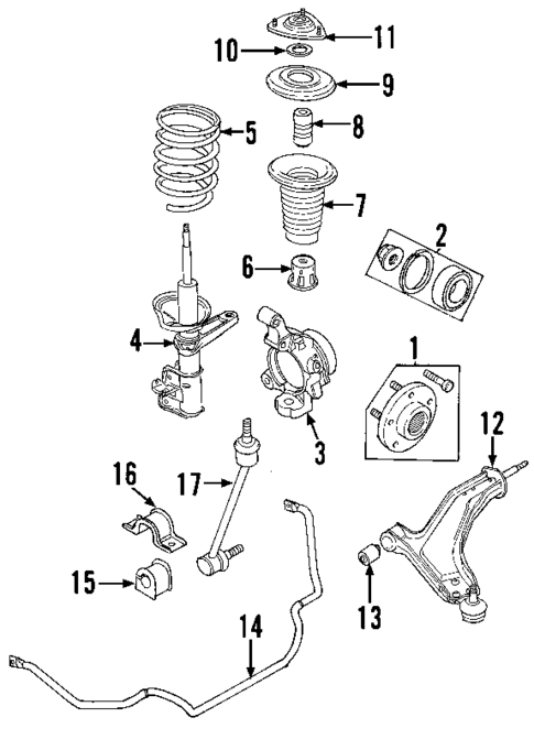 Front Suspension for 2003 Land Rover Freelander #0