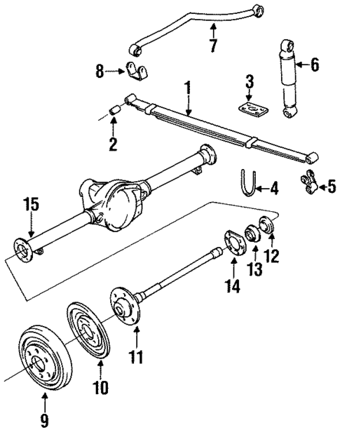Rear Brakes for 1985 Jeep Grand Wagoneer #1