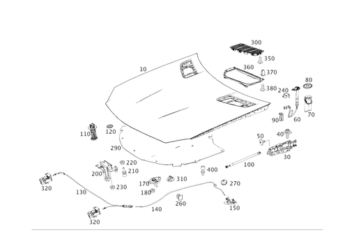 Engine Hood for 2012 Mercedes-Benz SLK55 AMG #0