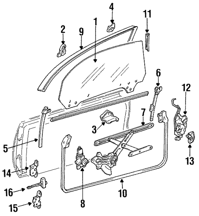6982017040 - : Window Regulator for Toyota Image