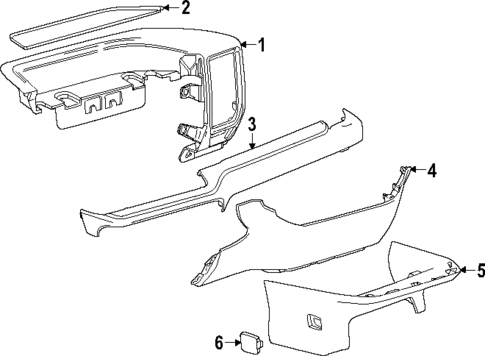 Instrument Panel Components for 2024 Chevrolet Silverado