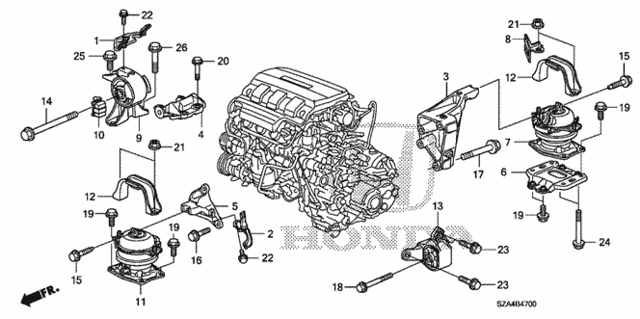 Engine Mounts for 2012 Honda Pilot #0