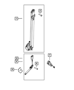 1UC82JXWAL - Restraints: Front Seat Belt And Retractor, Right for Mopar Image