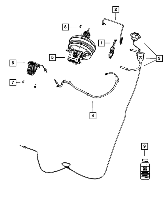 68048549AB - Clutch: Brake Master Cylinder Reservoir for Mopar Image image