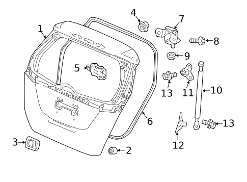 Gate & Hardware for 2019 Honda Fit #0