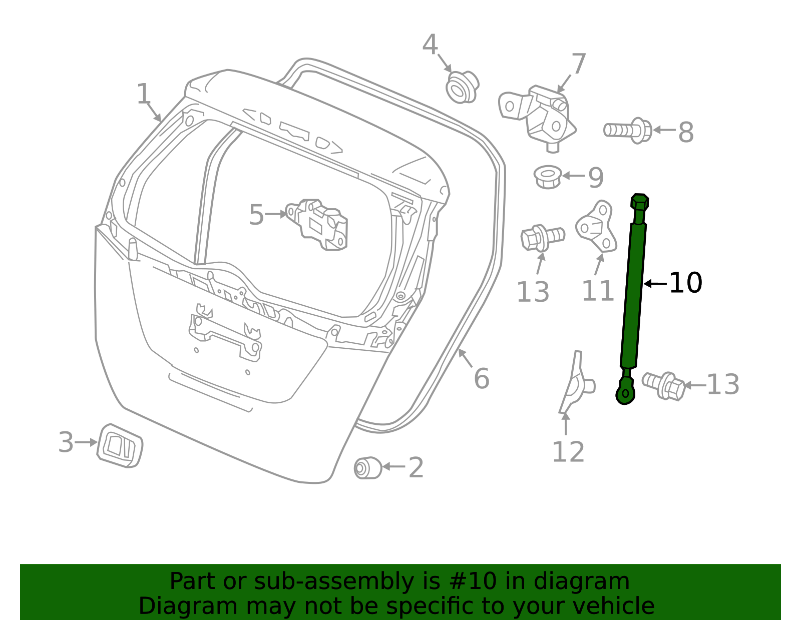 74870-T5R-A01 - Lift-Gate Lift Support 2015-2020 Honda Fit | Honda ...