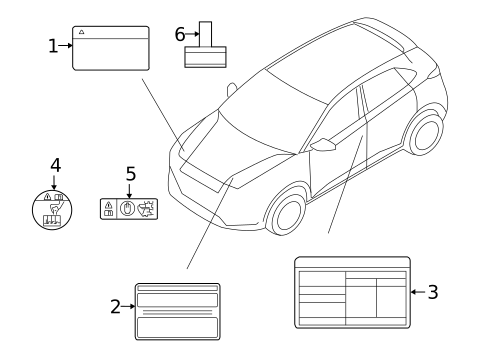 Labels for 2019 Hyundai Kona #0