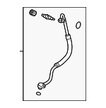 4G0260710S - HVAC: Upper Hose &amp; Tube for Audi: RS7 Image