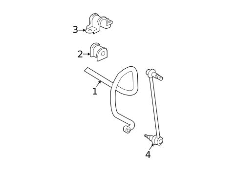 Stabilizer Bar & Components for 2006 Toyota Solara #0