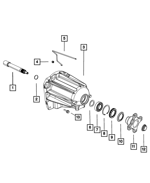 4800294AA - 42RLE; 4-Speed; Automatic Transmission: Extension Housing Snap Ring for Mopar Image