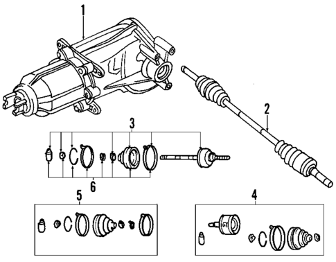 Propeller Shaft for 2006 Mazda Tribute #0