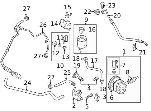 Pump & Hoses for 2011 Suzuki SX4 #0