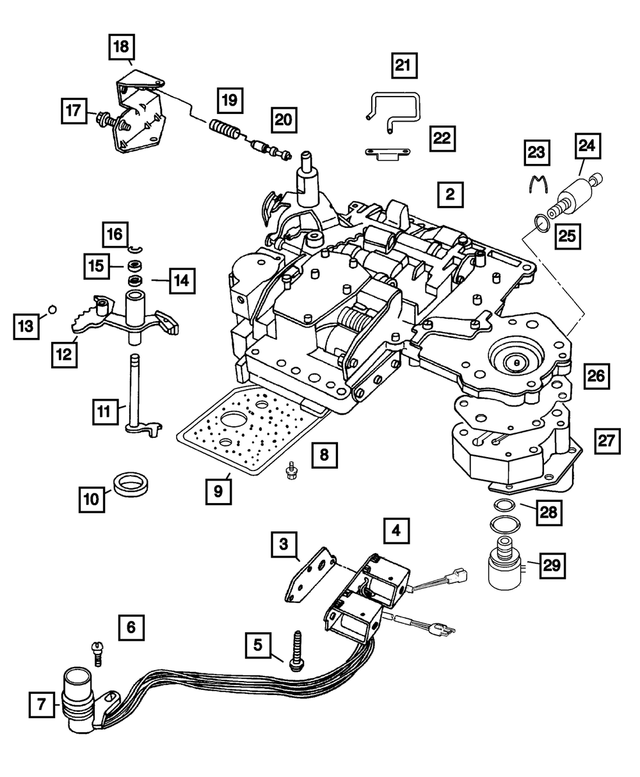 4886333AA - Automatic Transmission 4 Speed: Transmission Solenoid Gasket Package for Mopar Image