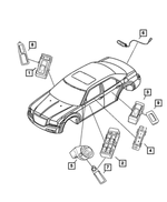 1LK76XDVAA - Electrical: Switch Bezel for Chrysler: 300 | Dodge: Charger, Magnum Image