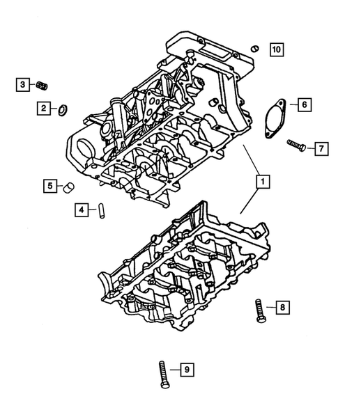 Cylinder Block for 2003 Dodge Neon #1