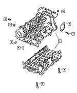 6501714 - Engine 1.6L Four Cylinder: Hex Head Screw And Washer for Chrysler: 300M, Concorde, PT Cruiser, Sebring, Town &amp; Country, Voyager | Dodge: Caravan, Dakota, Durango, Grand Caravan, Intrepid, Neon, Ram 2500, Ram 3500, Stratus | Jeep: Commander, Liberty | Ram: Dakota Image