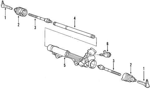 Steering Gear & Linkage for 2005 Ford Thunderbird #1