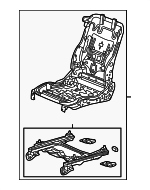81126TX4A31 - Body: Seat Back Frame for Acura: RDX Image